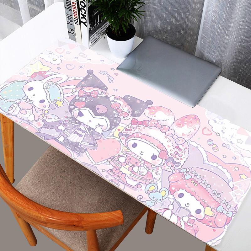 My Melody Large Mouse Pad durable max Office Computer Desk Mat Table Keyboard Laptop Carpet Accessories Gaming Mousepad