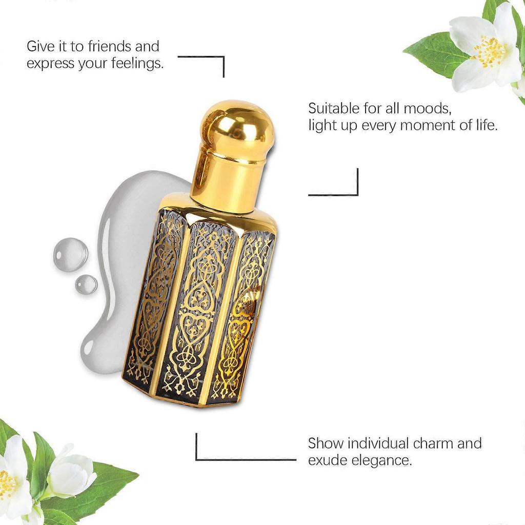 Arabian Style Perfume Evening Fragrance Natural Fresh and Elegant Fragrance Carry with You Fragrance Portable Exudes Charm Perfume 12ml