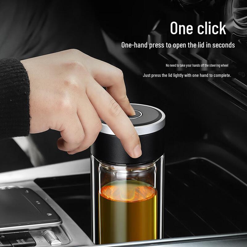 Shangqi Double Wall Glass Tea Infuser Cup