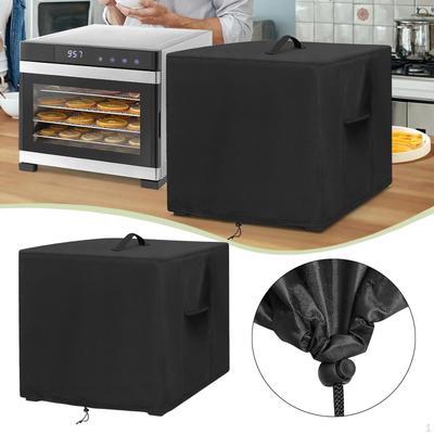 Food Dehydrator Cover Case Adjustable Drawstring Ventilated Dust with Handle for Vegetable
