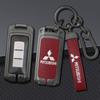 Zinklegierung Leder Auto Fernbedienung Schlüsselhülle Vollabdeckung Schale Fob Für Mitsubishi Xpander Outlander ASX Pajero Eclipse Cross Montero