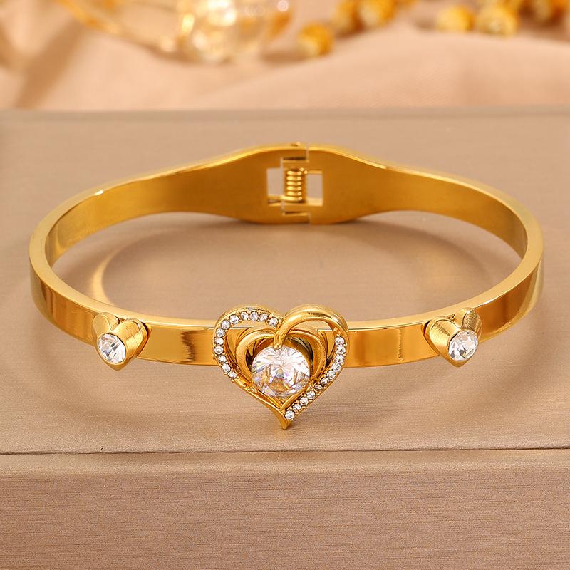 Light Luxury, Heart-pounding and Loving, Female Ing Style, European and American Fashion, Versatile Bestie Bracelet