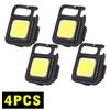 1PC/2PCS/4PCS Portable Mini LED Keychain Flashlight with Magnetic Bottle Opener Work Light Rechargeable Outdoor Camping Lamps