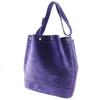 HERMES Market GM Shoulder Bag purple Suede Women Used