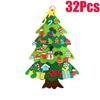 DIY Felt Christmas Tree Set With Ornaments Plus For Home Wall Hanging Felt Christmas Craft Kits Xmas Decoration Party Gifts