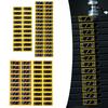 Clear Number Weight Labels for Fitness Gear Easy Application and Removal