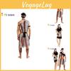Unisex Moderní Primitivní Pár Leopardí Vzor Divoký Outfit Pro Zábavná Pódiová Vystoupení