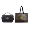 Tory Burch TB-Willa Solid Color Quilted Flap Chain Magnetic Closure Leather Square Shoulder Crossbody Handbag Women Handbag Black 153399-001