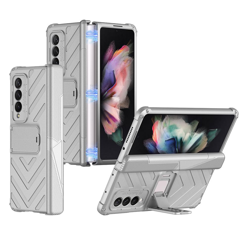 

Luxury Magnetic Hinge Armor Bracket Cover For Samsung Galaxy Z Fold 3 Case Camera Protection Shockproof Phone Case Coque Fundas