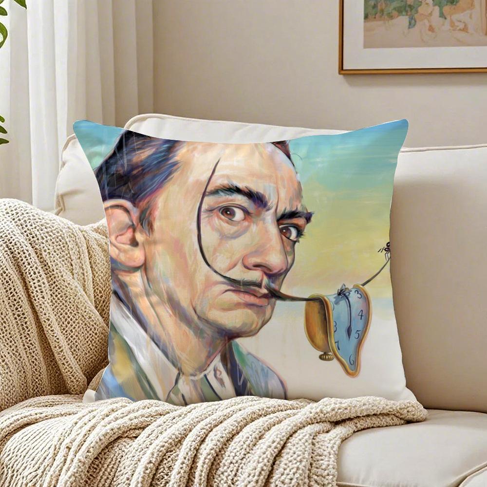 

SSalvador Pop Art Cushion Cover Pillowcase Antidustmite living Room Sofa Decor Cushion Room 30X30cm