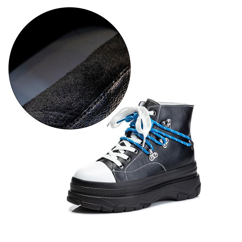 

Leather little white shoes autumn and winter 2025 new velvet thick-soled heightening casual women s shoes sports flat-soled single shoes women s tide 35