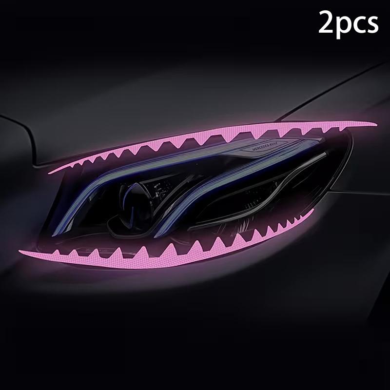 

[Q]2 Shark Eyeliner Car Headlight Stickers - Reflective Stickers - Self-Adhesive Car Lighting Decoration Stickers