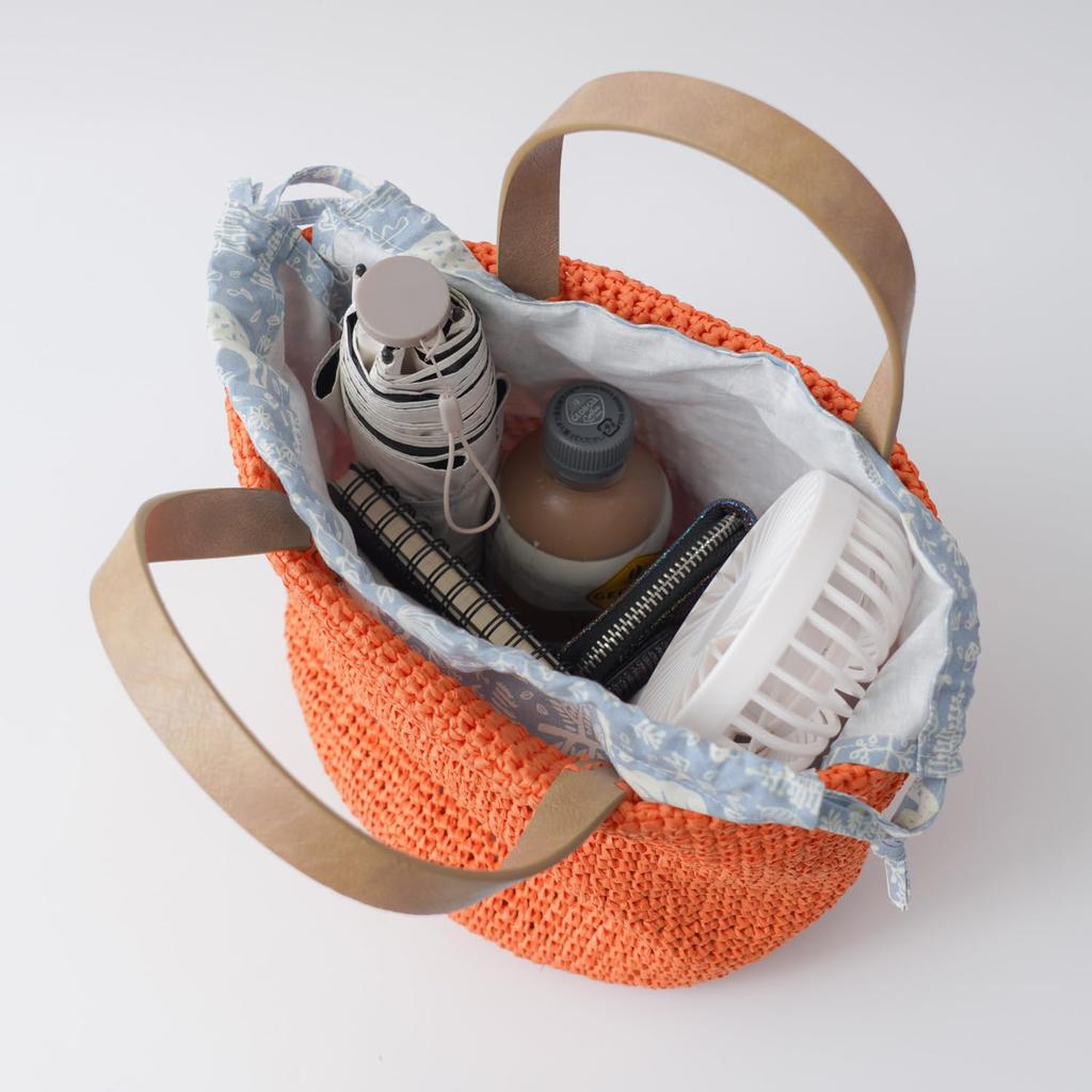 Raw wool knitting kit Bag with inner pouch #16-1