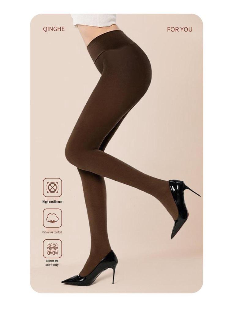 120D Seamless Velvet Pantyhose: Women's Autumn & Winter Tummy Control, Hip Lifting, Shaping Leggings