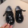 New Children's Leather Shoes, Student Performance Shoes, Lace-up Fashion Girls' Patent Leather Single Shoes, Children's Shoes, Boys' Leather Shoes