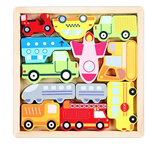 

Vehicle puzzle wooden cute truck fire engine gift etc.
