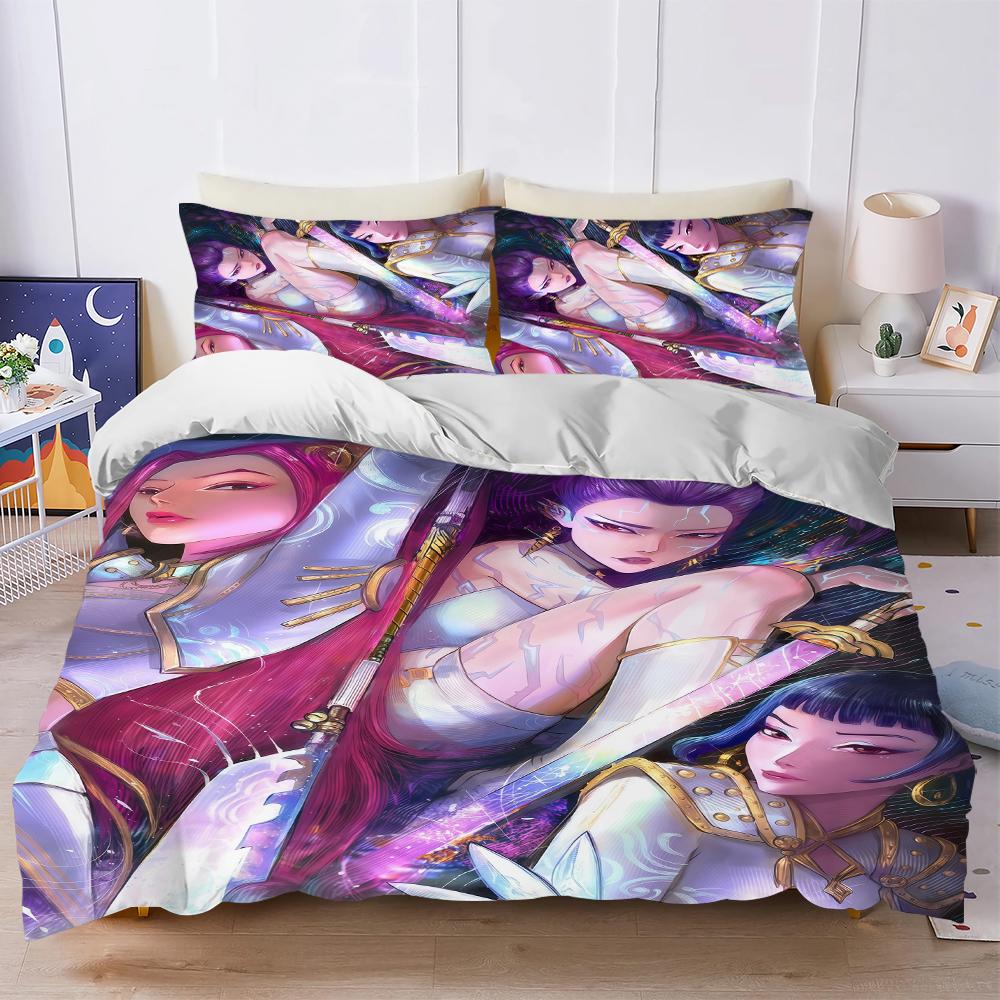 D-Demon H-Hunters Bedding ste Mira Zoey Rumi Duvet Cover Set Cotton Bed 3 Piece Summer Comfortable Student Dormitory Home