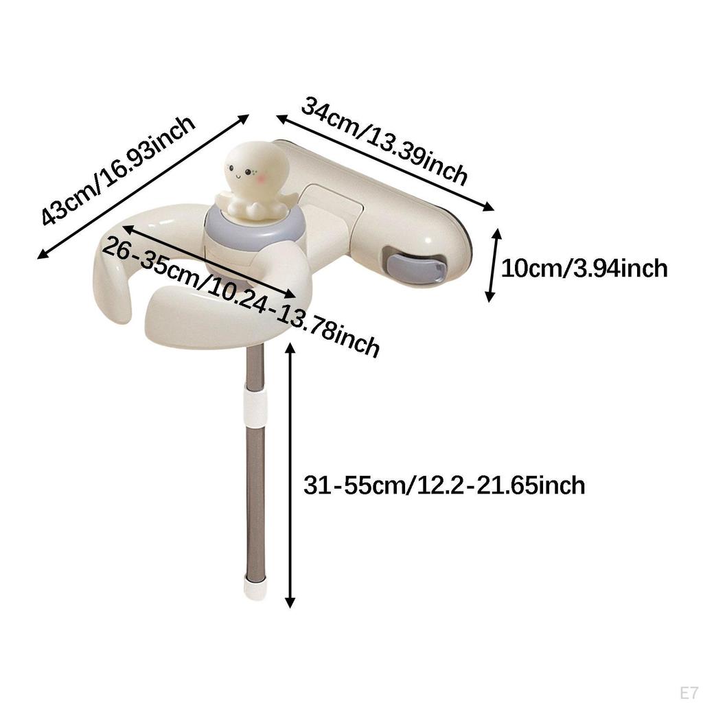 Bath Stand Standing Support with Smooth Handles Rod for Tub 6 Months To 3 Years Old