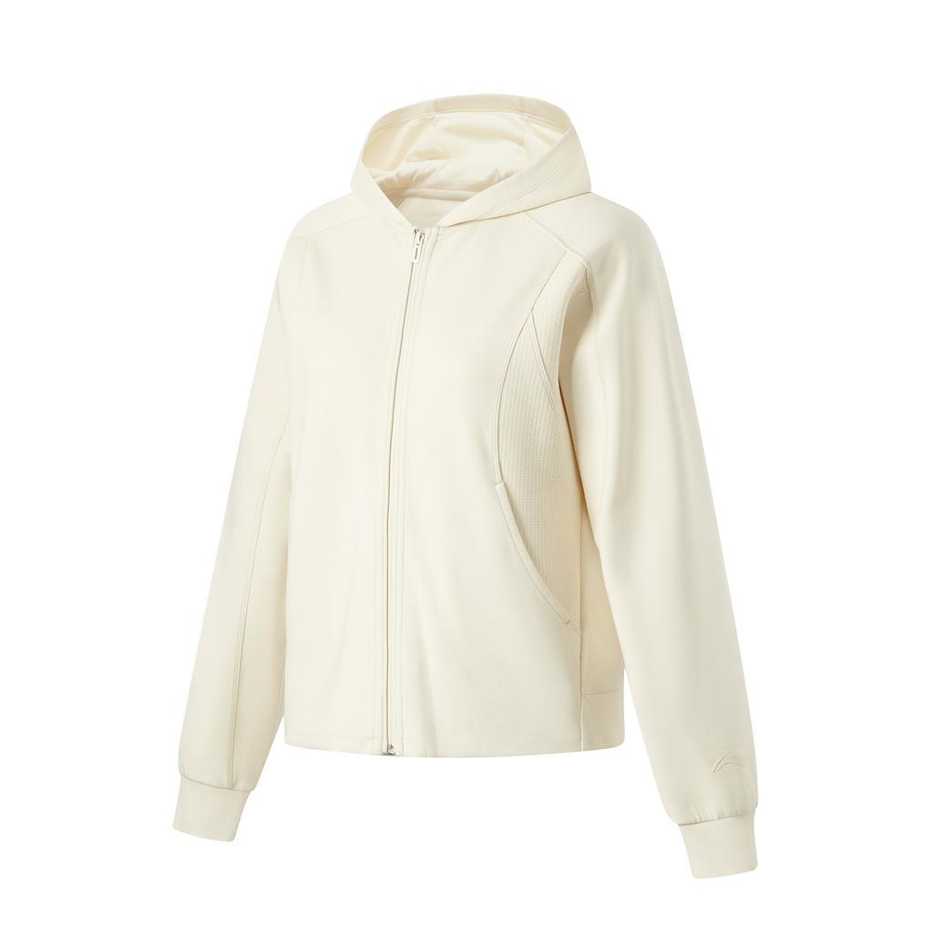 Li-Ning Fitness Series Hooded Long Sleeve Jacket Women Jackets Fat-Yellow AWDU158-6