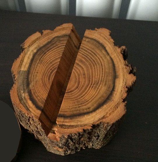 1pcs Solid wood business card box, handmade personalized creative business card box holder, phone holder