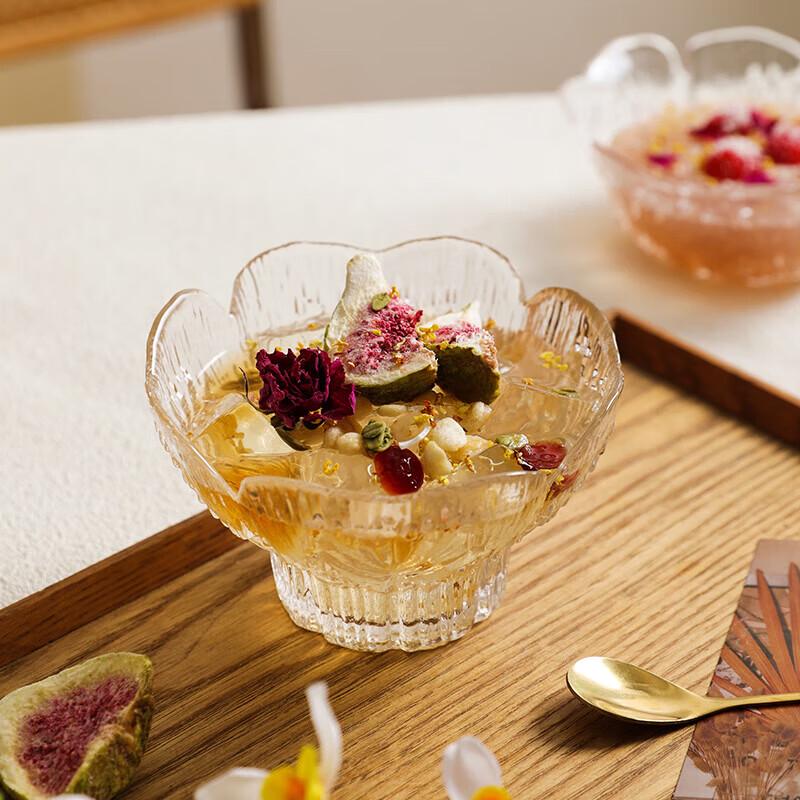 Coppetta da Dessert in Vetro Nordic con Petali Goffrati