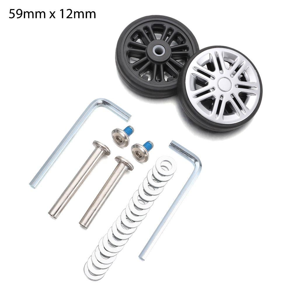 Replacement Suitcase Wheels Suitcase Parts Axles Travel Luggage Wheels  Luggage Accessories
