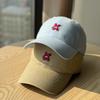 Koreanischer Stil Frühling und Sommer Weiches Oberteil Buchstabendruck K Bestickte Baseballkappe für Herren, Trendiger Outdoor-Sport Sonnenschutz, Gesichtsformend Lässig