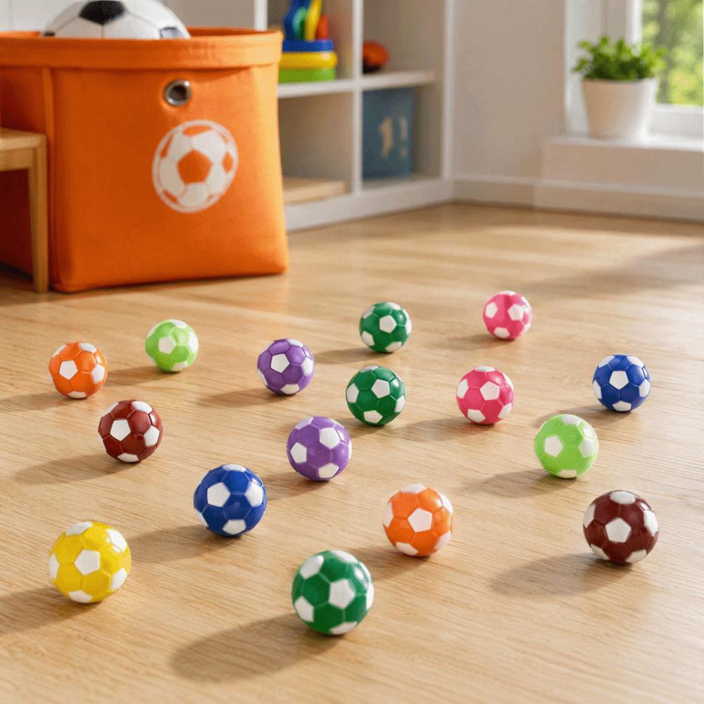 16PCS Soccer Ball Table Soccer Balls Glossy Finish Replacement Football Balls  Family Game Night