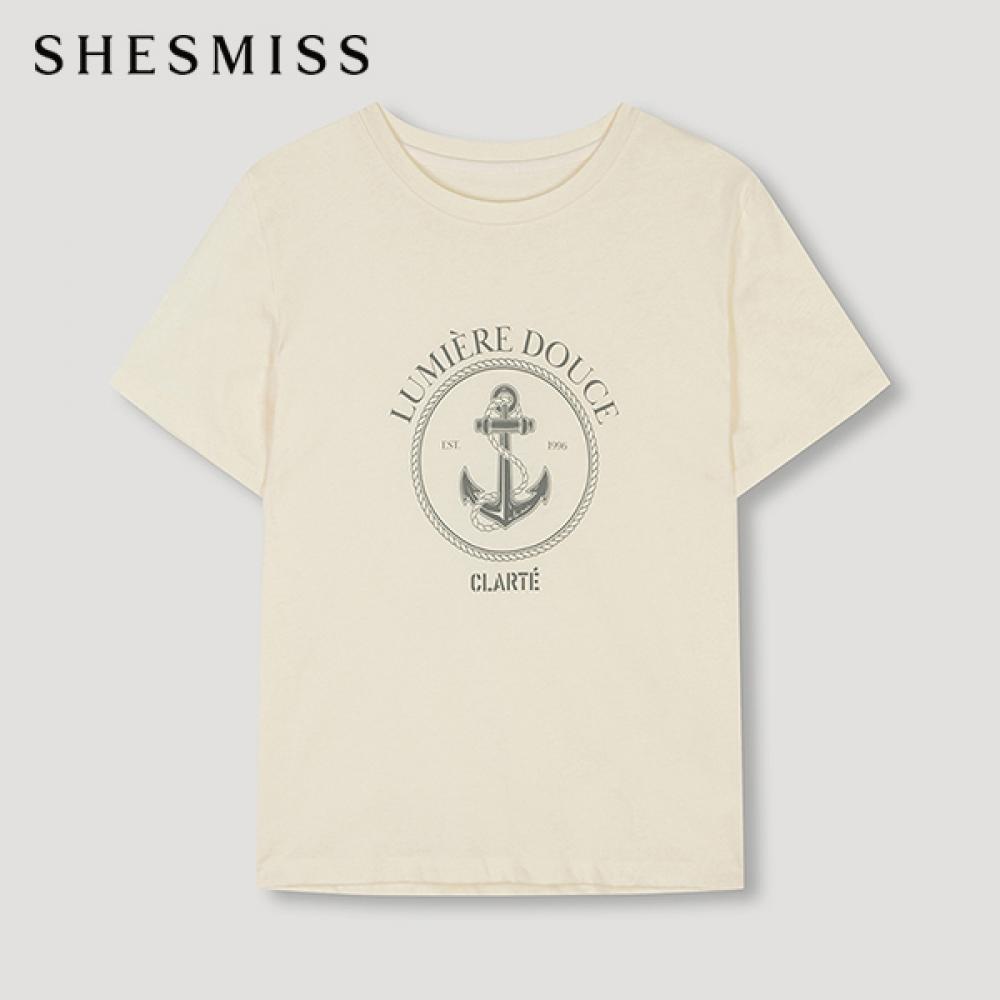 

Футболка с коротким рукавом с принтом «Shs Miss Color» ssjTsn22040 Ly light yellow/55