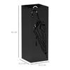 Metal Umbrella Stand, Square Umbrella Holder with 4 Hooks and Removable Drip Tray, Decorative Umbrella Storage Rack for Entryway, Hallway