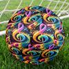 Piano Note Indoor Soccer Ball Size 5 Colorful All Ages Machine Stitched PVC Competition Ready Durable High-Bounce