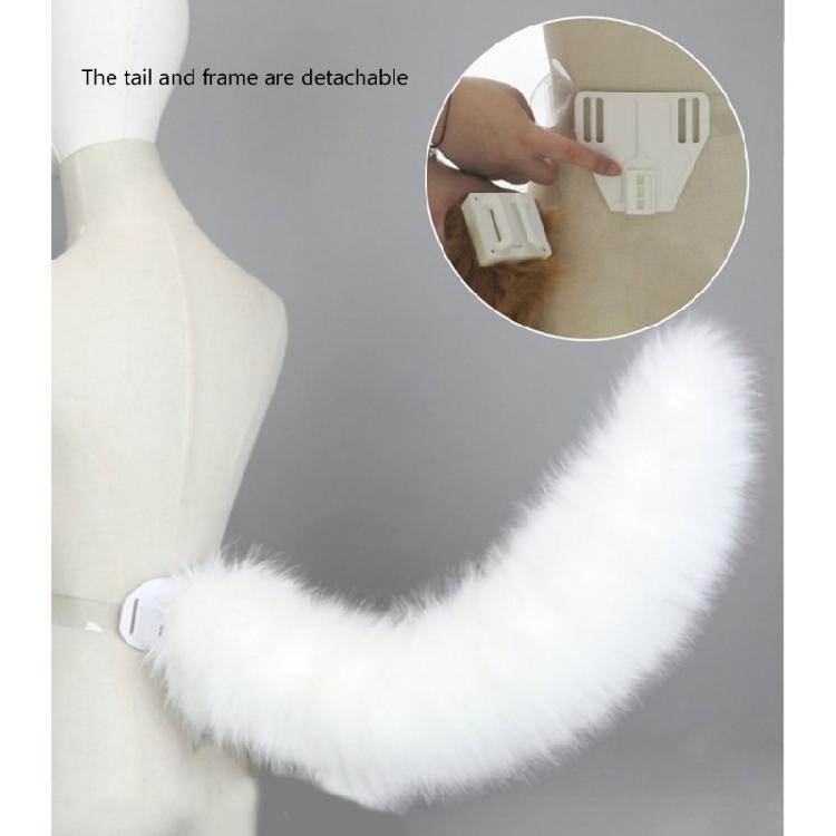 Faux Furs Foxes Therians Tail Electric Wolf Cats Foxes Tail Movable Animal Tail for Christmas Halloween Cosplay Party