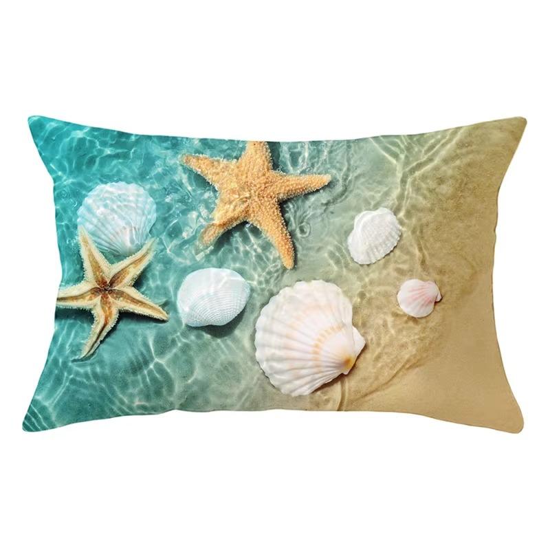 30X50 Summer Beach Starfish Pattern Print Decoration Living Room Back Home Polyester Rectangular Pillowcase Sofa Cushion