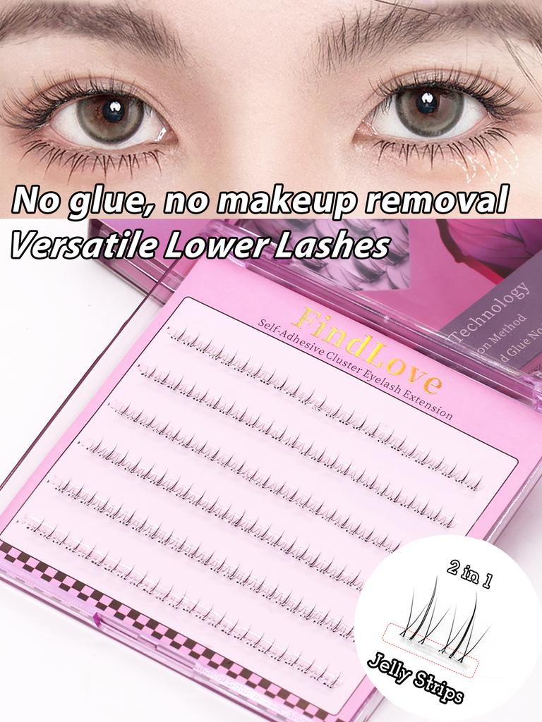 6 Rows Series Glue Free Lashes No-Adhesive Eyelash Set for Full Reusable Defined Lashes Long Lasting Reusable & Easy to Wear.
