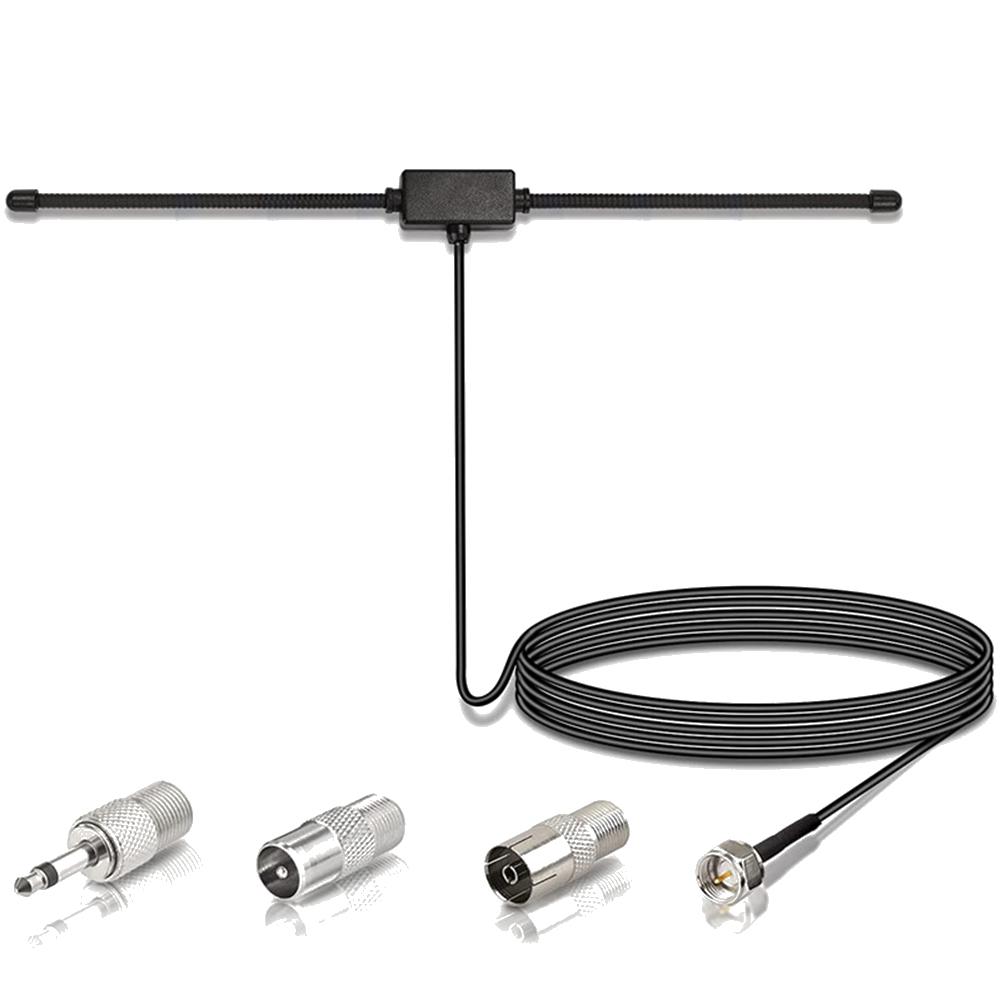 Hidden Adhesive Mount AM FM Radio Antenna FM Sheep Horn Antenna Car Dipole Antenna for Car FM TV Radio Station