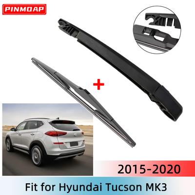 Rear Wiper Blade & Arm Set Kit For Hyundai Tucson MK3 2015-2020 Windshield Windscreen Rear Window