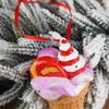 Handpicked Resin Ice Cream Ornament: Creative Christmas Scene Decoration with Free Shipping