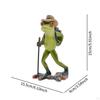 Frog Figurine Resin Art Piece Collectible Decor for Indoor