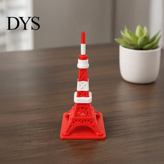 Modern Desk Decor 3D Printed Tokyo Skytree Figurine, Mini Landmark Building PLA Plastic Collectibles Decor, Creative Architectural Ornament