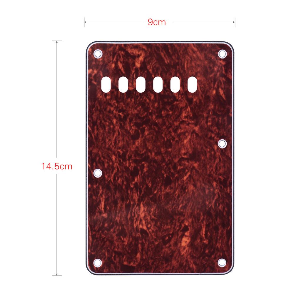 6 Holes 3-Ply Guitar Backplate Tremolo Back Cover Replacement for ST Electric Guitar