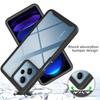 Armor Shockproof Case with PET Front Screen Protector For Xaiomi Redmi Note 12  5G Poco X5  Transparent Acrylic Back Cover