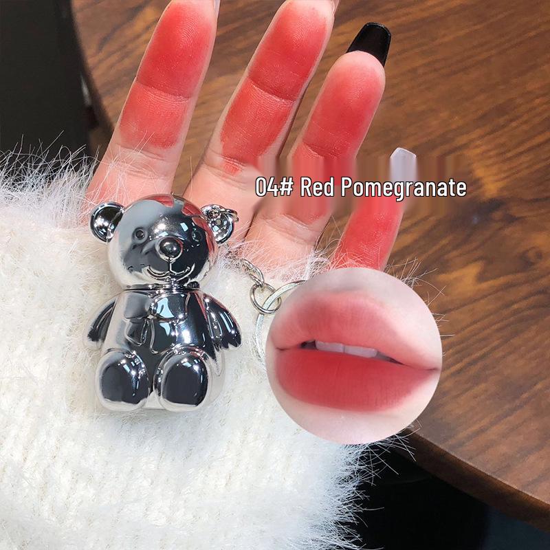 Art Value Little Bear Velvet Matte Lip Mud: Natural Moisturizing Lip Gloss for Women (A2430)