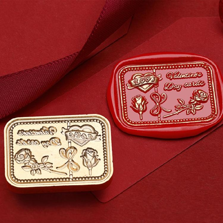 Brass Stamp Sealing Head for Envelopes Invitation Greeting Card Decorations Gift