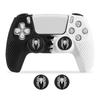 Anti-Slip Silicone Case Protective Shell for PS5 Game Controller with 2pcs Thumbstick Grip Cap Rubber Cover