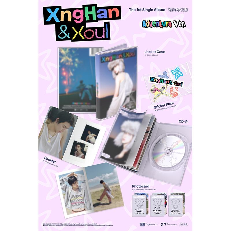 XngHan & Xoul – 1st Single [Waste No Time] SET