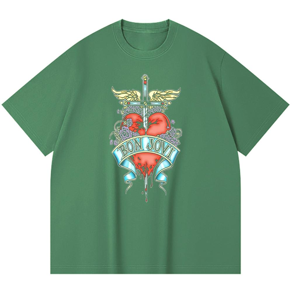 T-shirt Heavy Metal 100% Cotone 230 Gsm Stampa Band Rock Musica Popolare Unisex T-shirt Pesante in Cotone