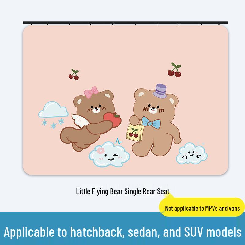 Car Rear Seat Cartoon Sunshade Curtain - Baby Sun Protection & Heat Insulation