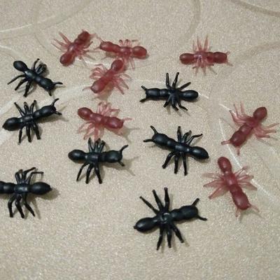 50/100/200 Pièces Fourmis Réalistes en Plastique Halloween Blagues Jouets Décoration