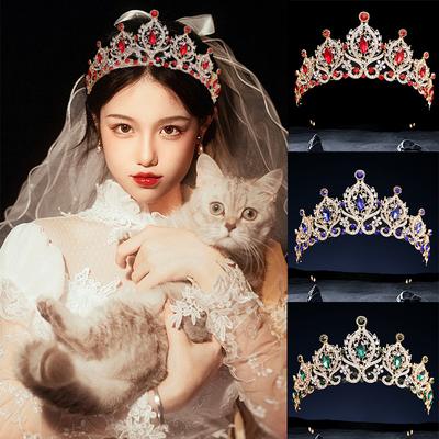 Wedding Crown Headwear Bride Luxury Rhinestone Wedding Dinner Wedding Style Crown