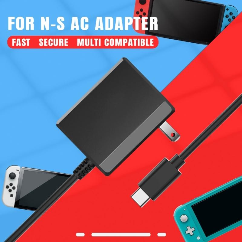 Charging Adapter AC100-240V Power Supply Adapter Equipped with 1.5m Long USB Type C Cable Cord